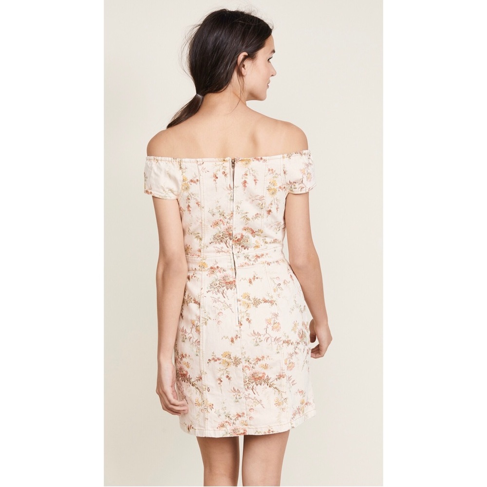 Rebecca Taylor Off Shoulder Belle Denim Dress - Picture 2 of 7